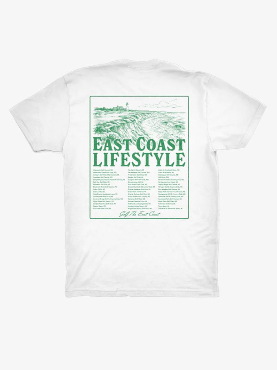 East Coast Lifestyle Course List Tee