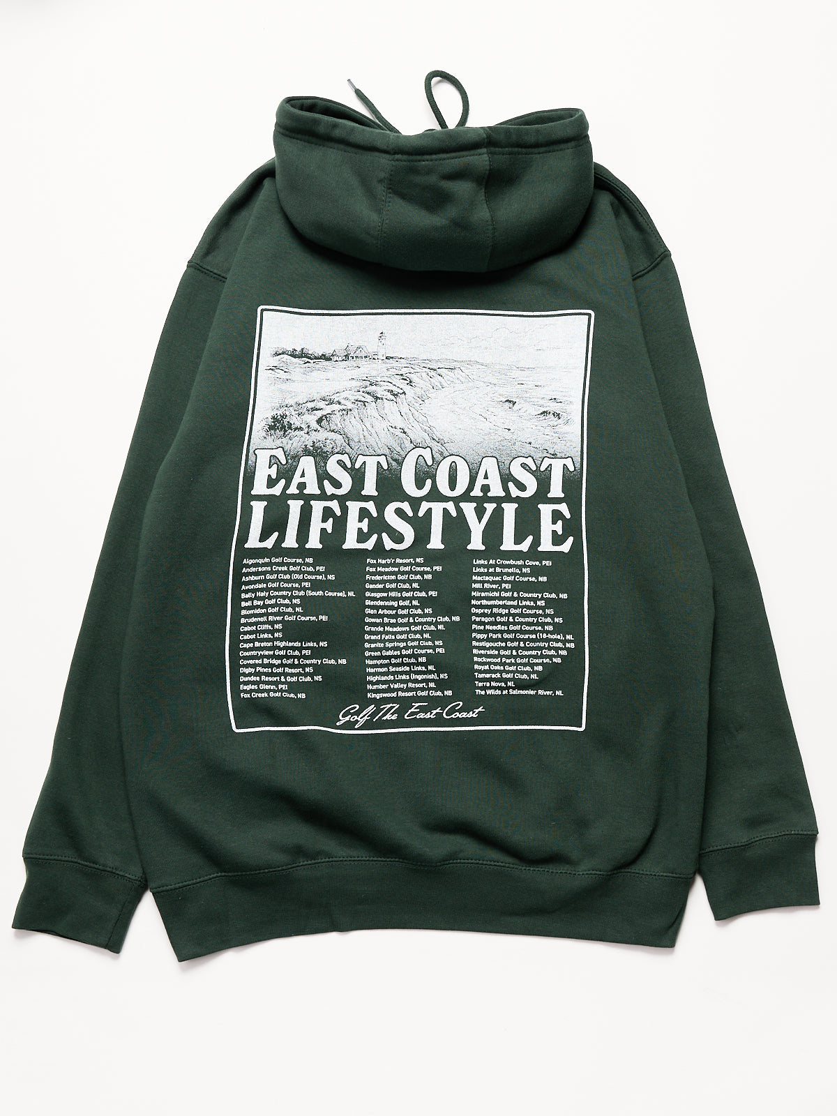 East Coast Lifestyle Course List Hoodie