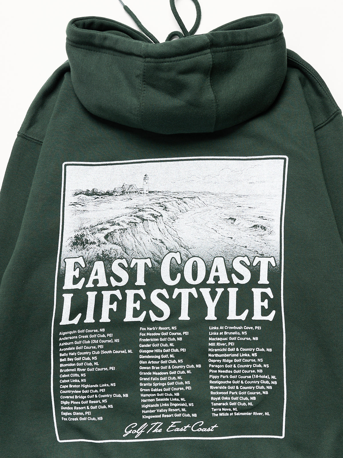 East Coast Lifestyle Course List Hoodie