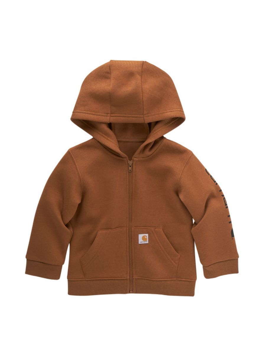 Carhartt Toddler Sleeve Logo Full Zip Hoodie