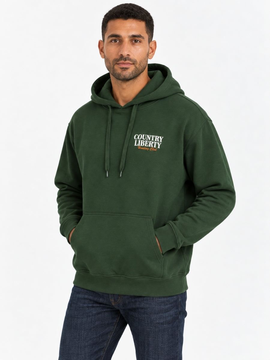 Country Liberty Deer Head Hunting Club Hoodie