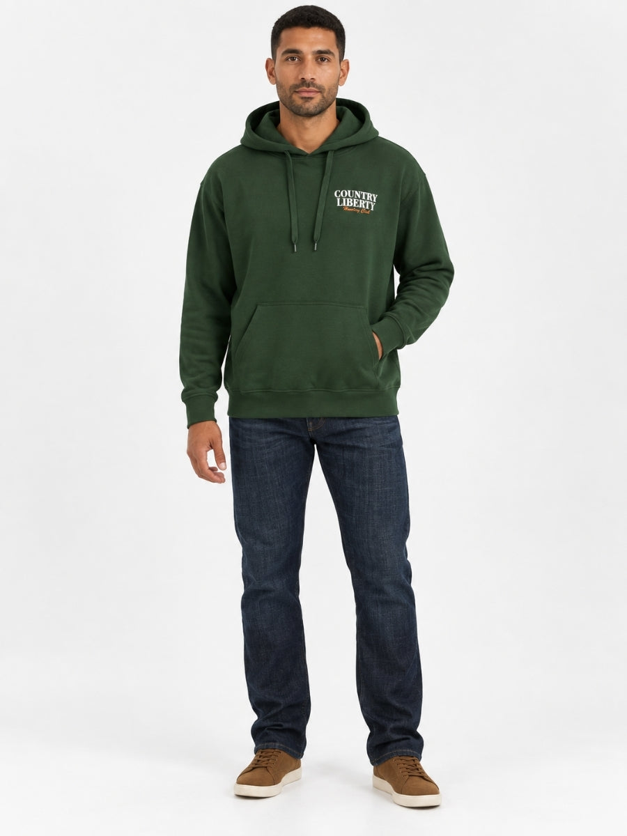 Country Liberty Deer Head Hunting Club Hoodie
