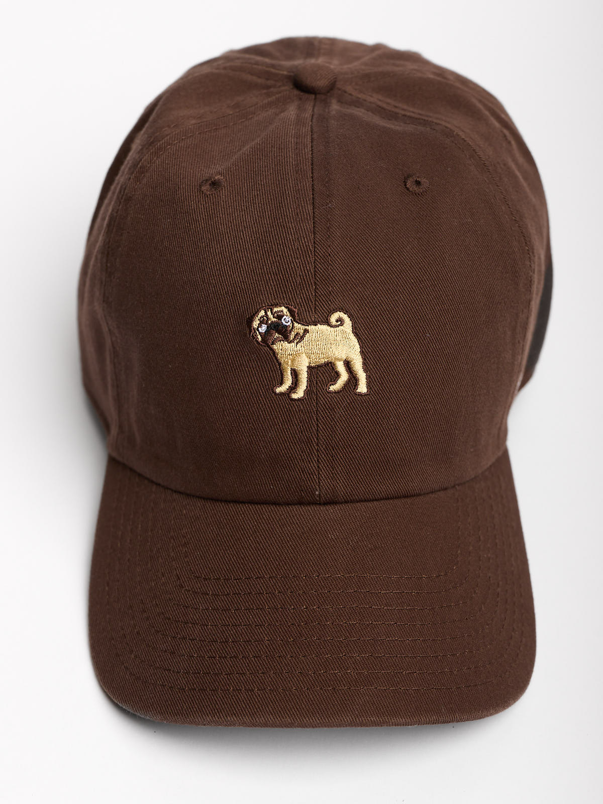 47 Chocolate Pug Runner Icon Clean Up Hat