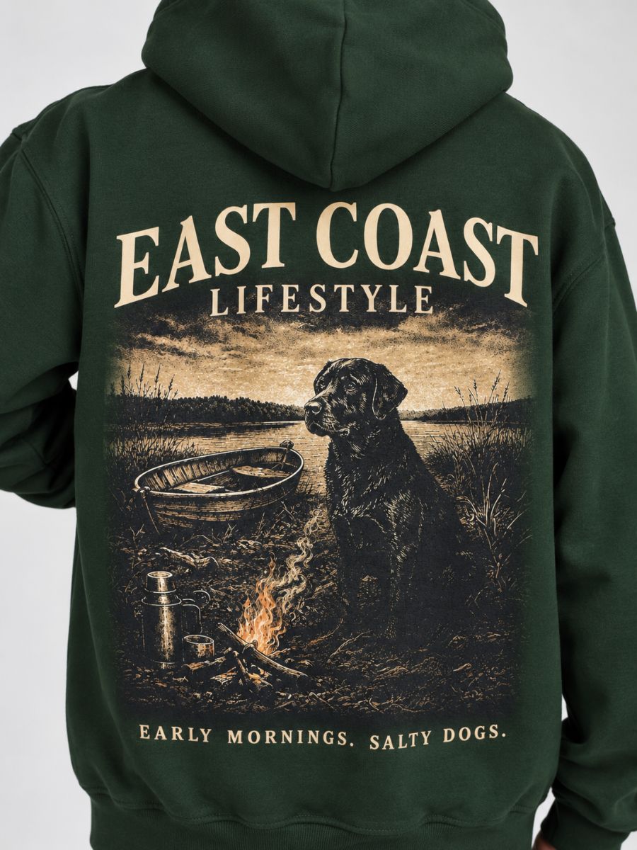 East Coast Lifestyle Dog Coastline Hoodie