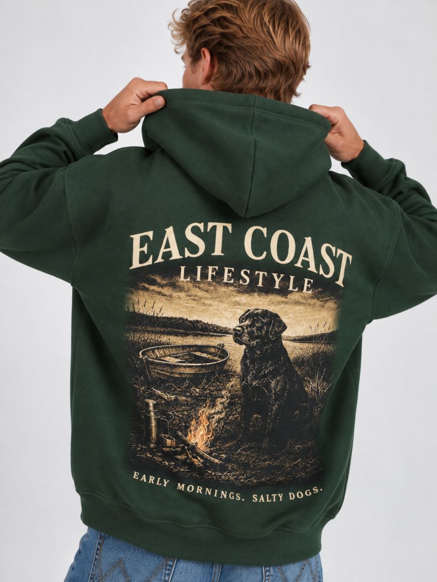 East Coast Lifestyle Dog Coastline Hoodie