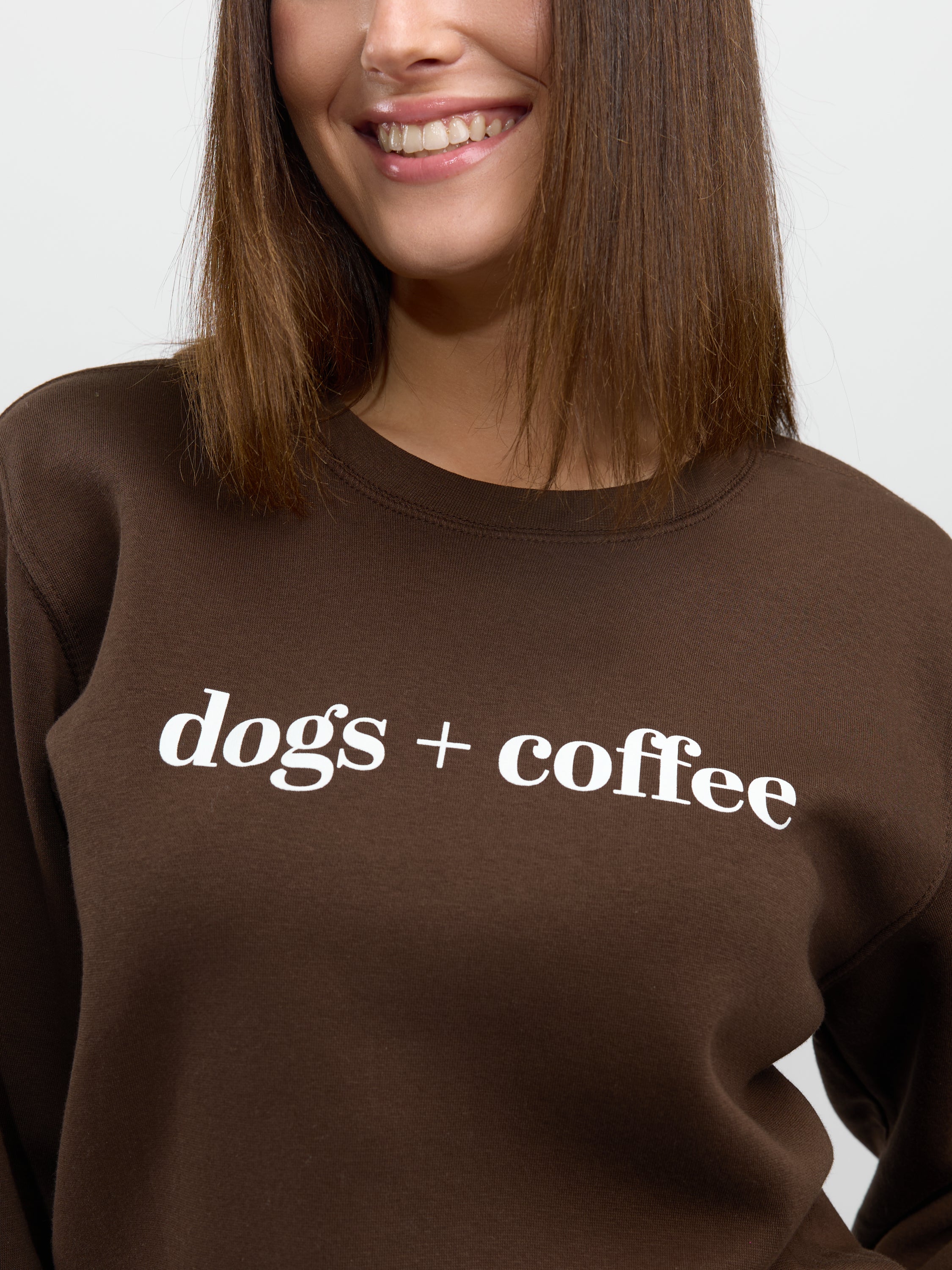 Dogs + Coffee Crew Sweatshirt