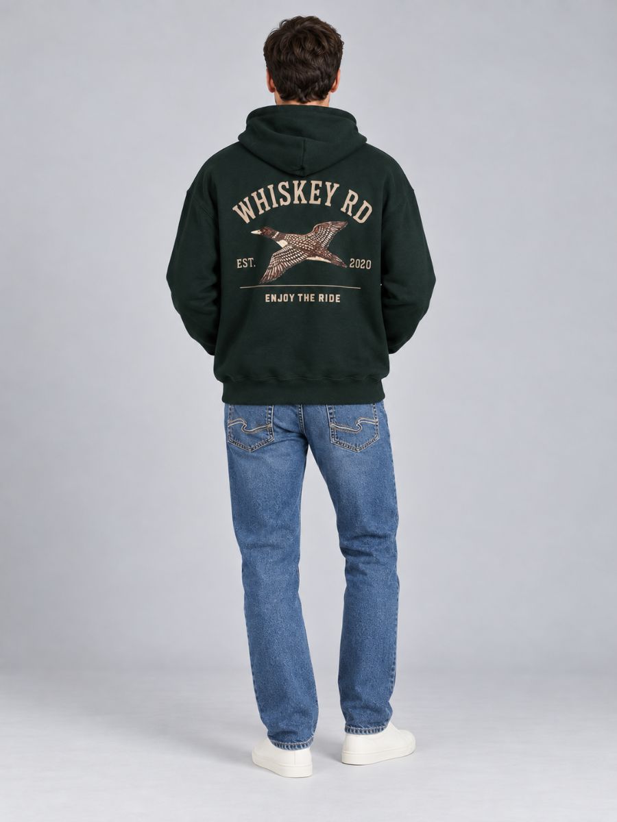 Whiskey Road Duck Flying Hoodie