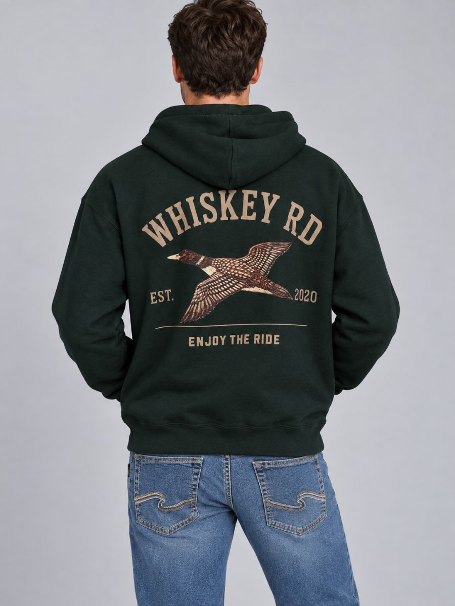Whiskey Road Duck Flying Hoodie