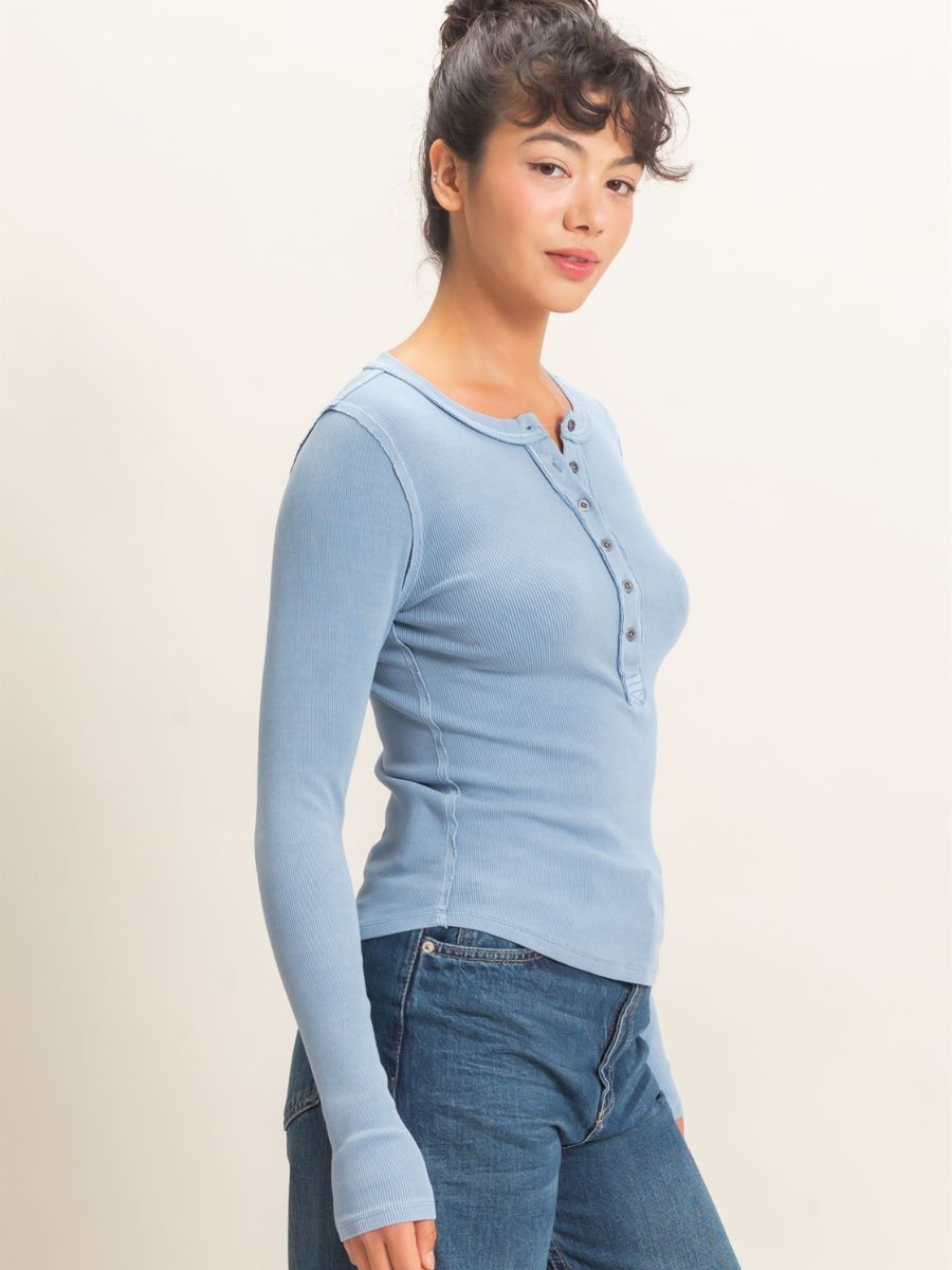 Jamie Free Knit Henley