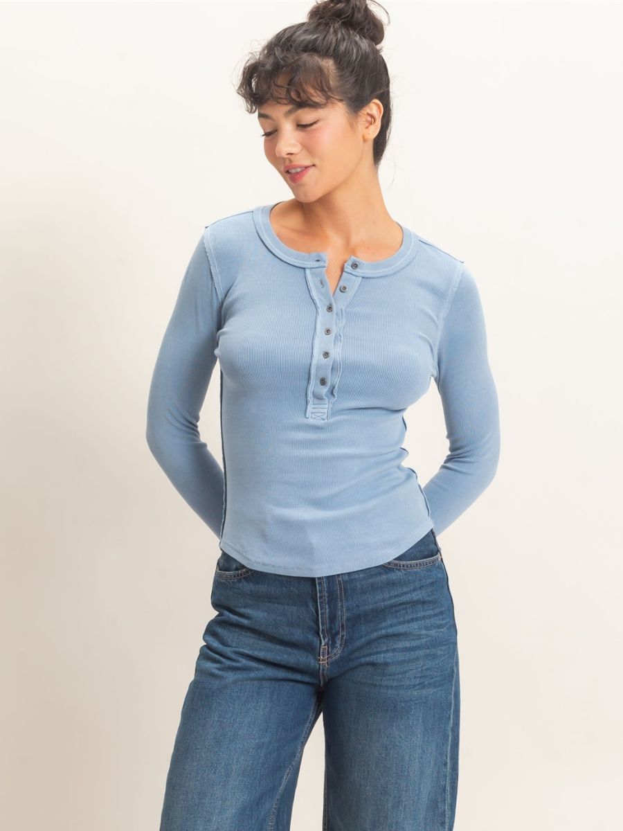 Jamie Free Knit Henley