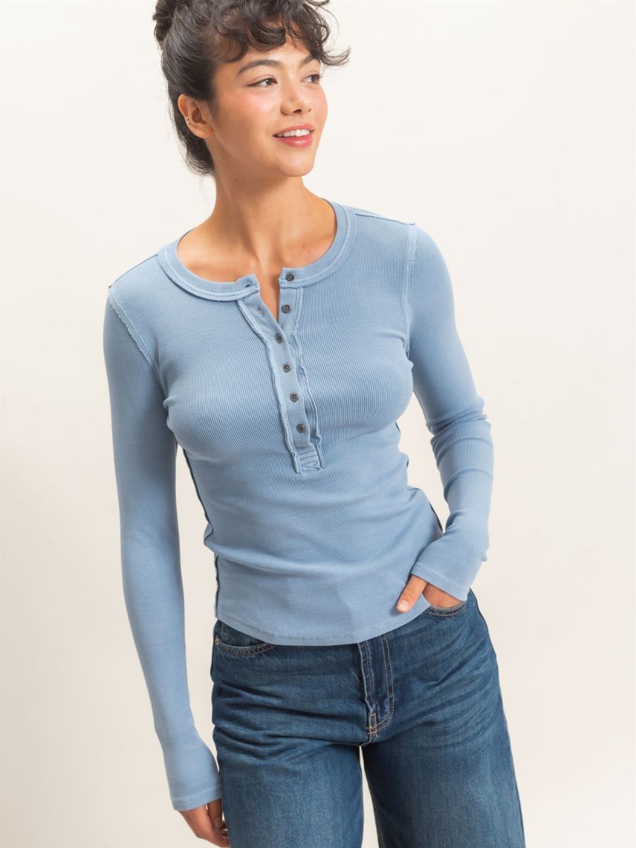Jamie Free Knit Henley