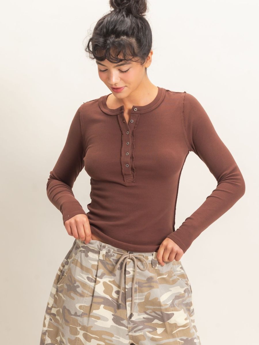 Jamie Free Knit Henley