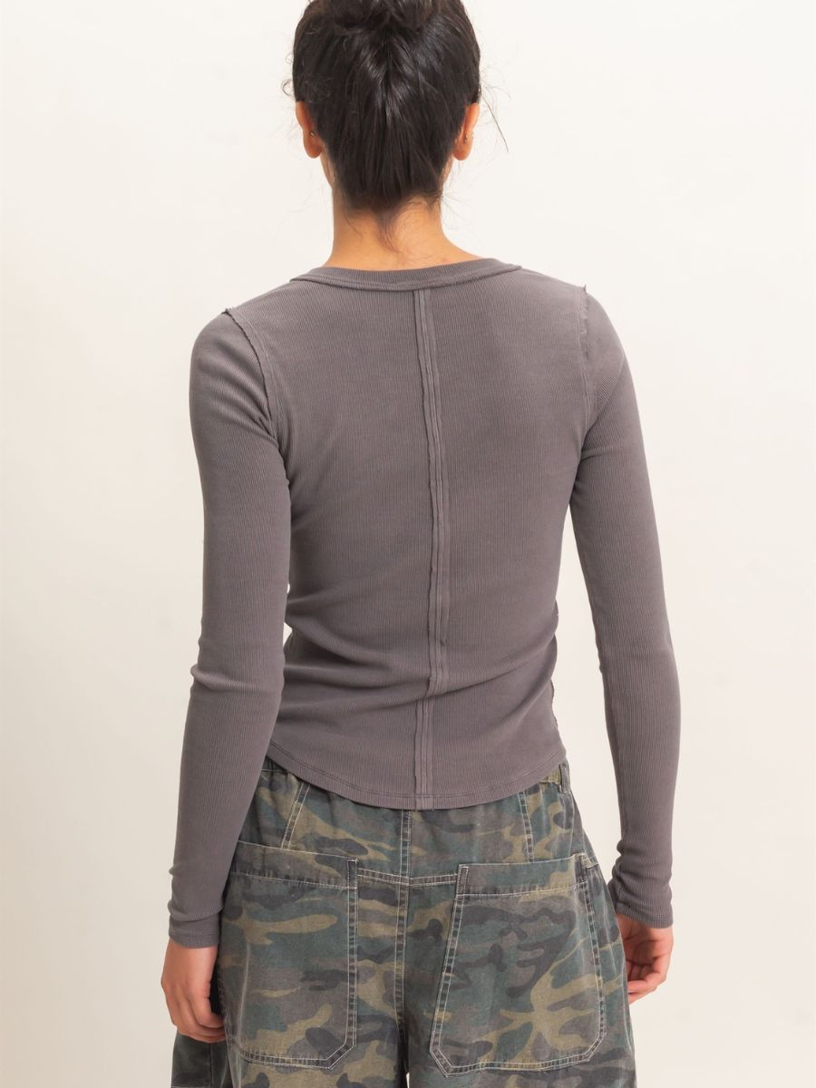 Jamie Free Knit Henley