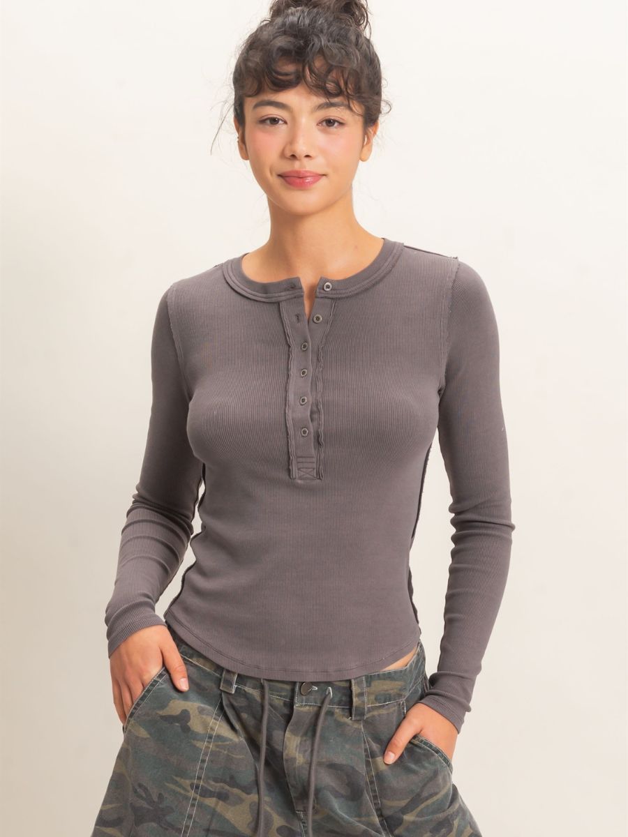 Jamie Free Knit Henley