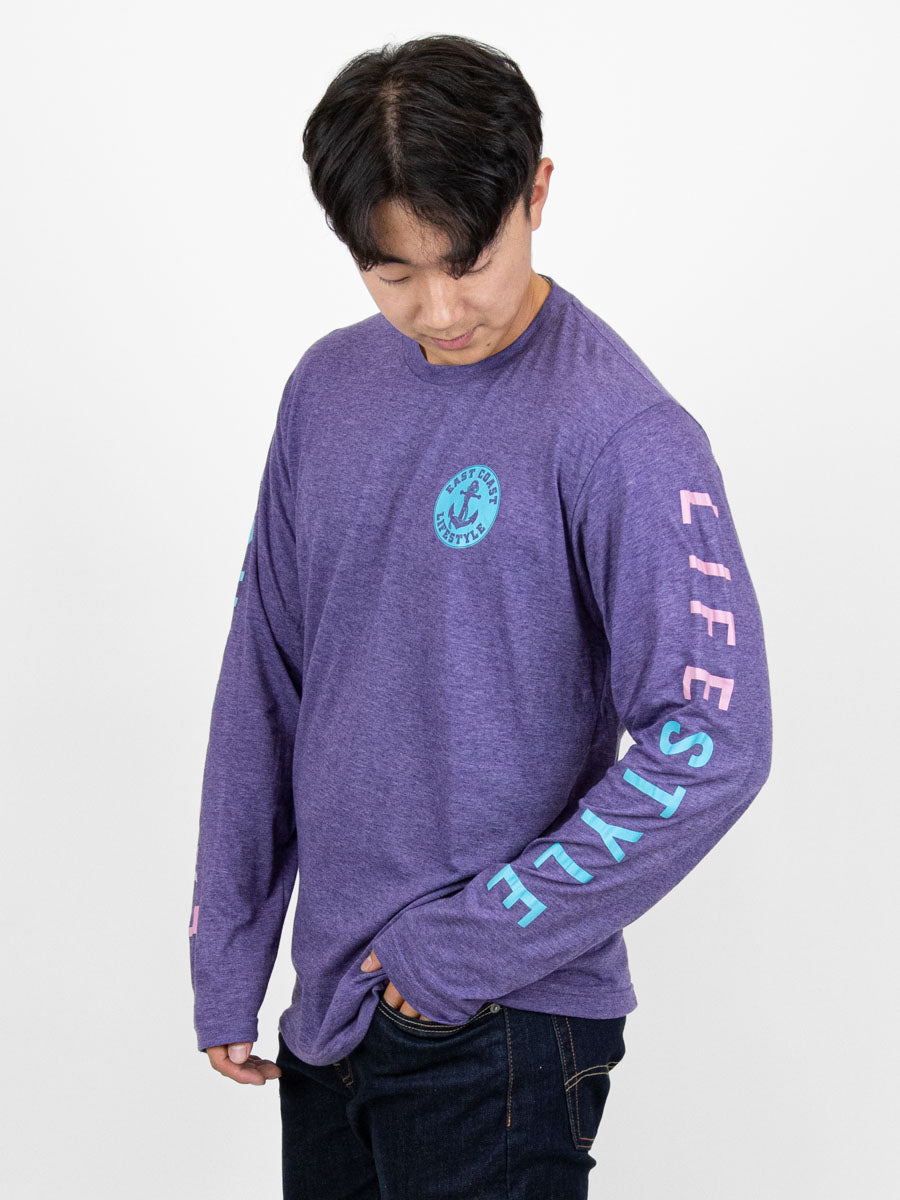 East Coast Lifestyle Anchor Crest Long Sleeve Tee