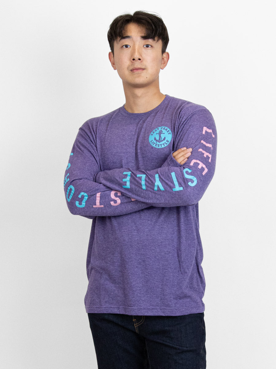 East Coast Lifestyle Anchor Crest Long Sleeve Tee