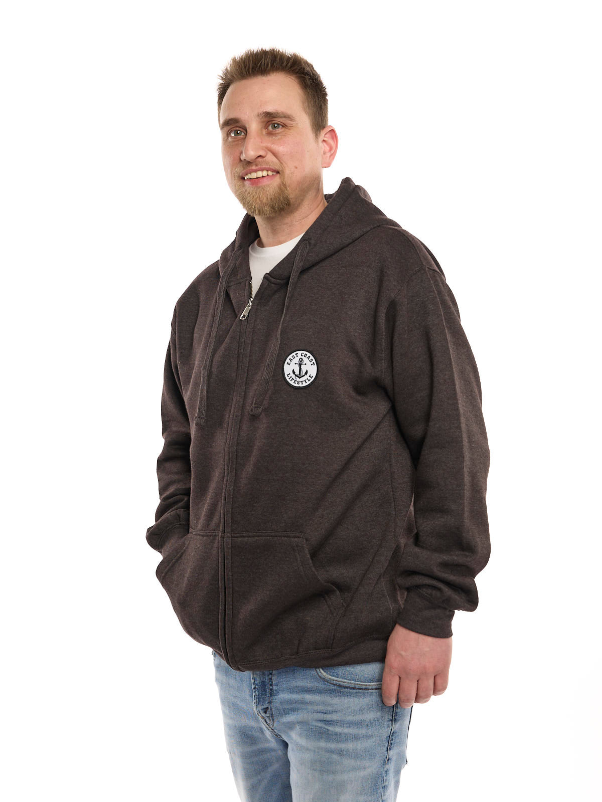 East Coast Lifestyle Zip Up Hoodie
