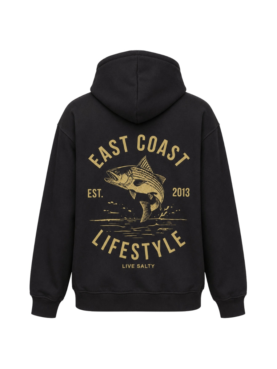 East Coast Lifestyle Fish Live Salty Hoodie