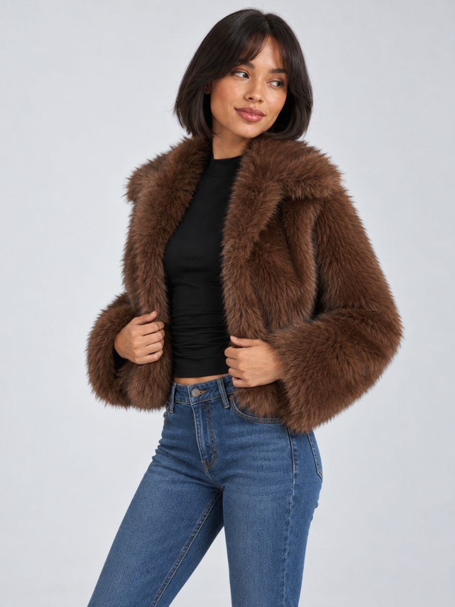 Foxy Faux Fur Jacket