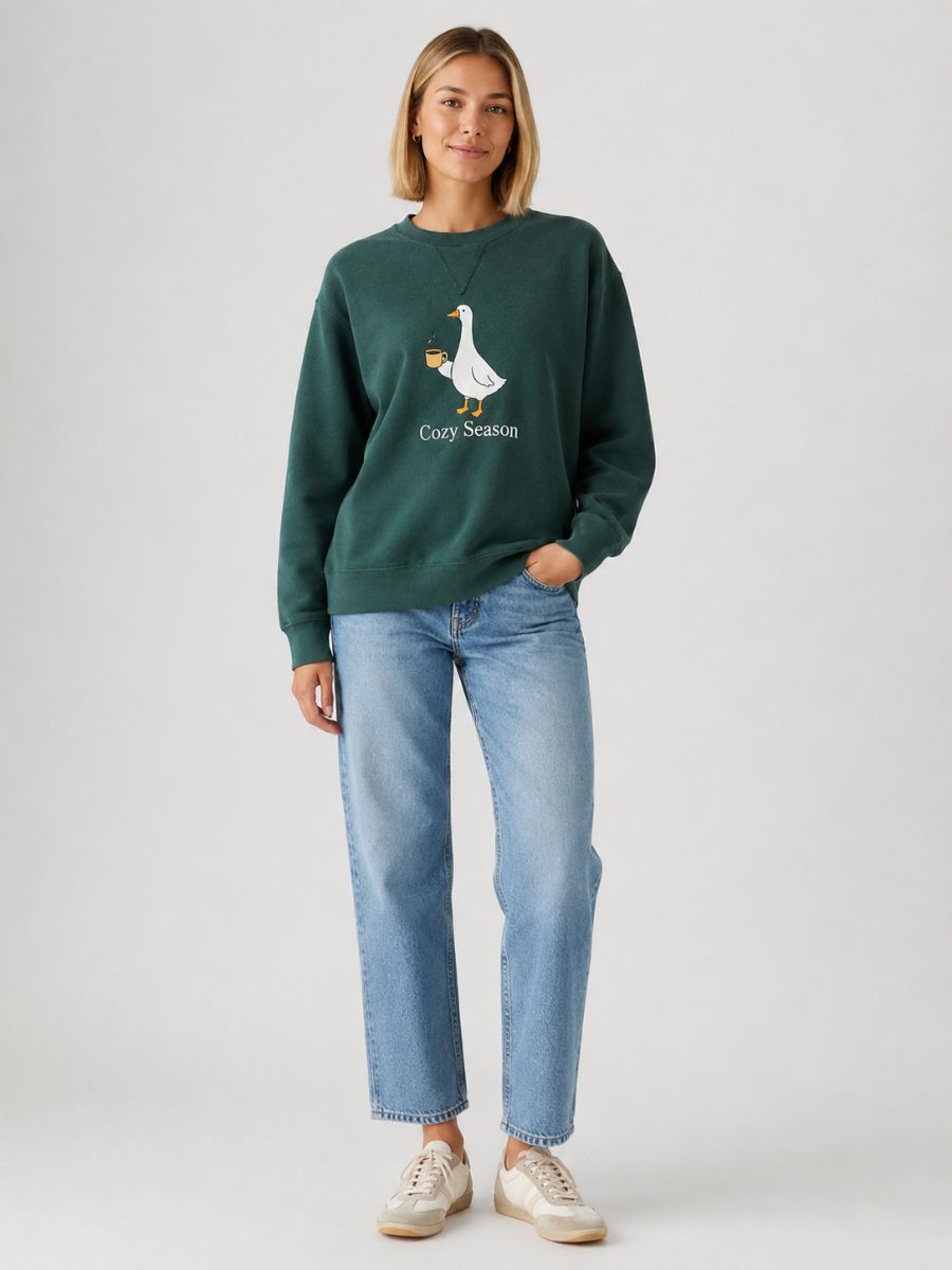 Cozy Goose Crewneck Sweatshirt