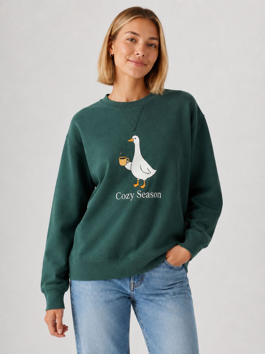 Cozy Goose Crewneck Sweatshirt