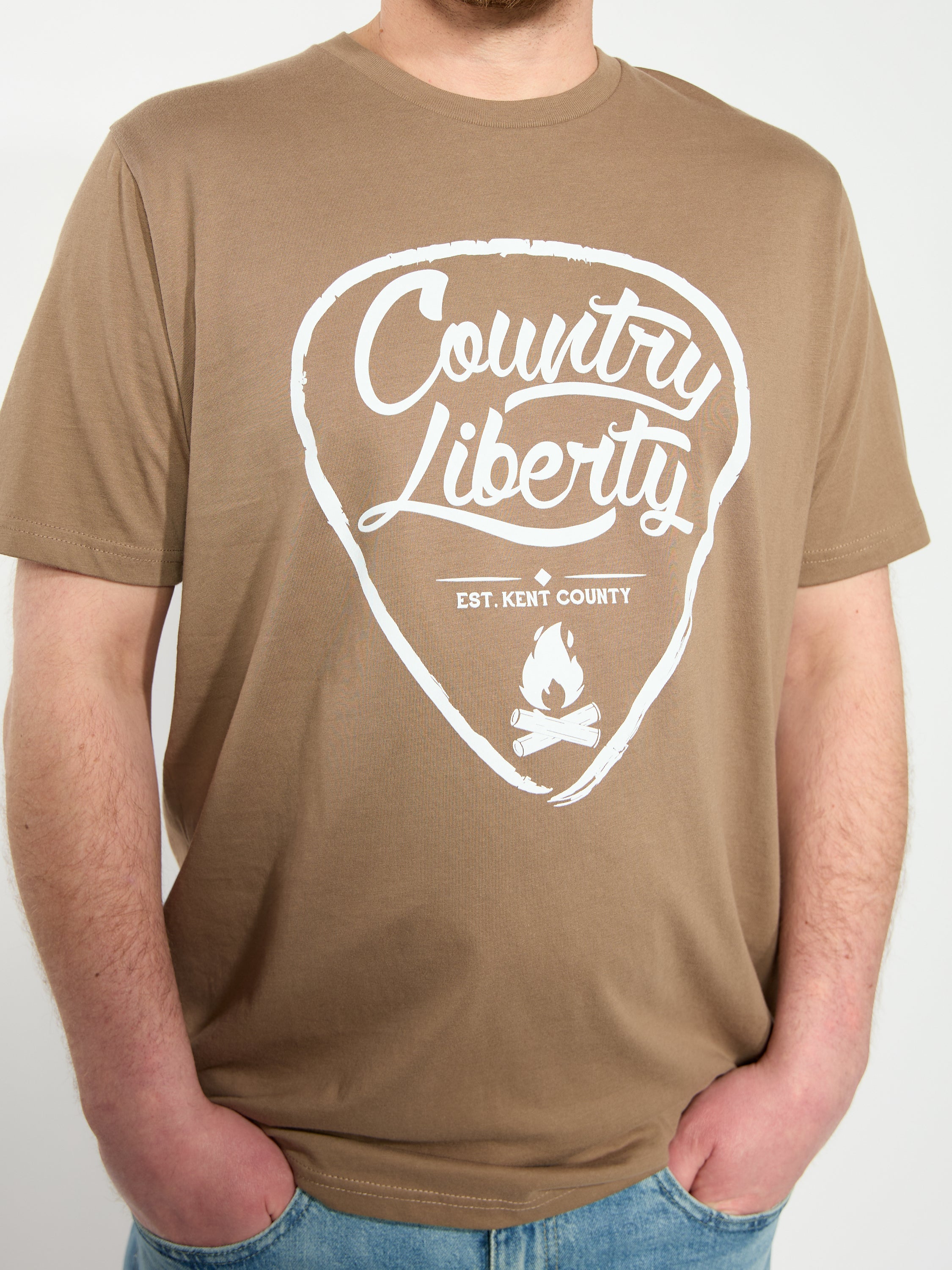 Country Liberty Guitar Pick Tee