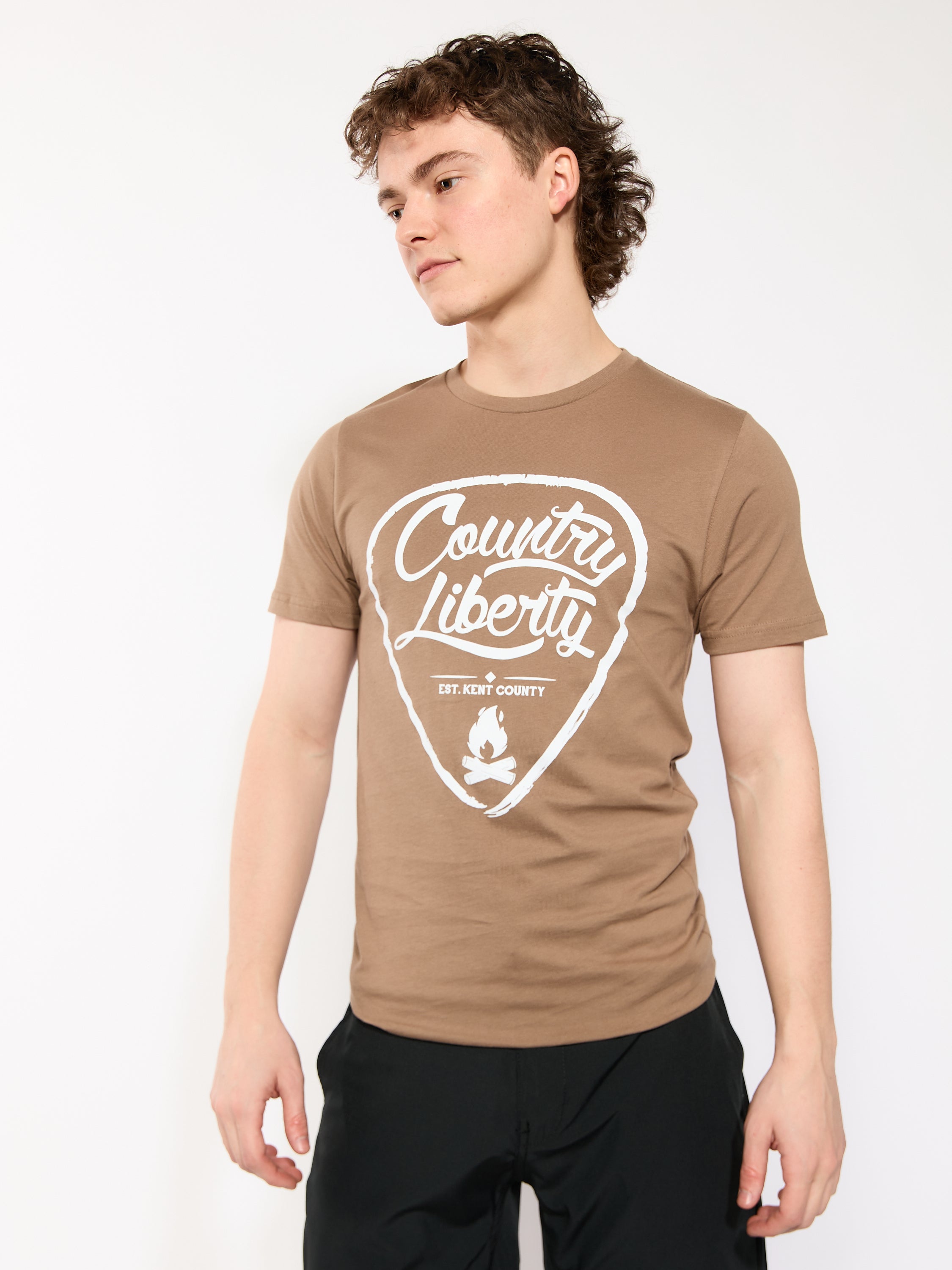 Country Liberty Guitar Pick Tee