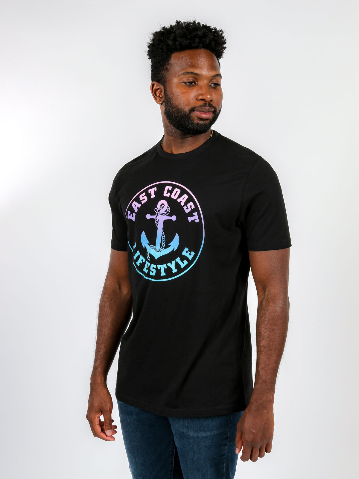 East Coast Lifestyle Gradient Anchor Tee