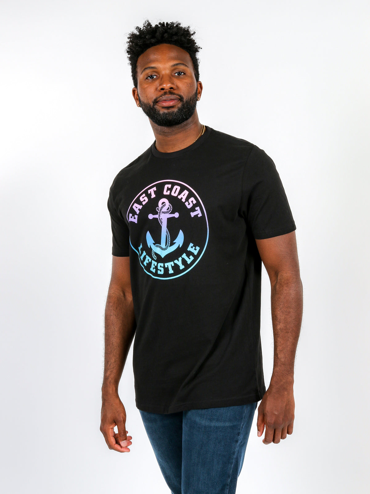 East Coast Lifestyle Gradient Anchor Tee
