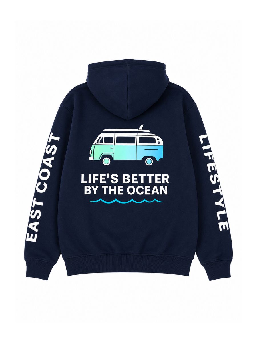 East Coast Lifestyle Gradient Ocean Surf Van Hoodie