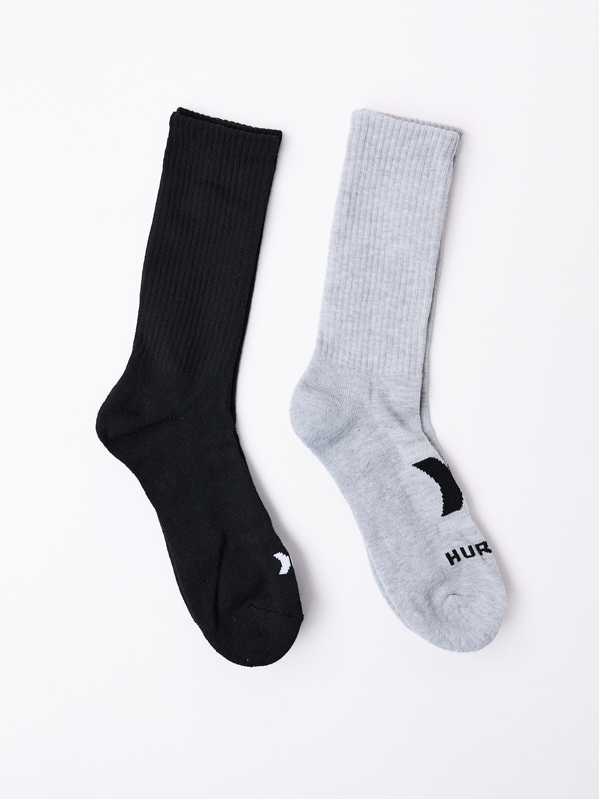 Hurley 6-Pack Men’s ½ Terry Crew Socks