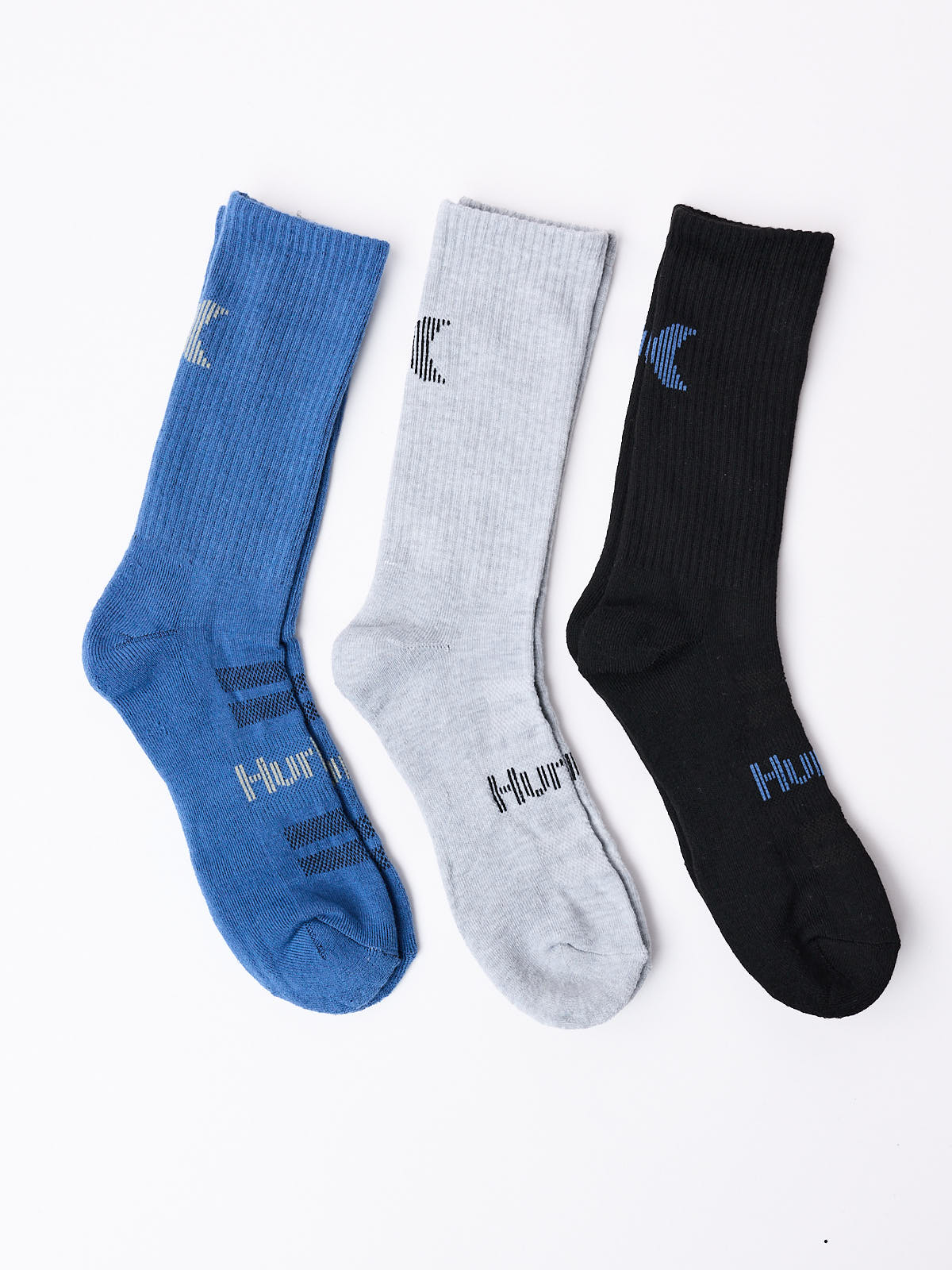 Hurley Men’s 6-Pack ½ Terry Crew Socks