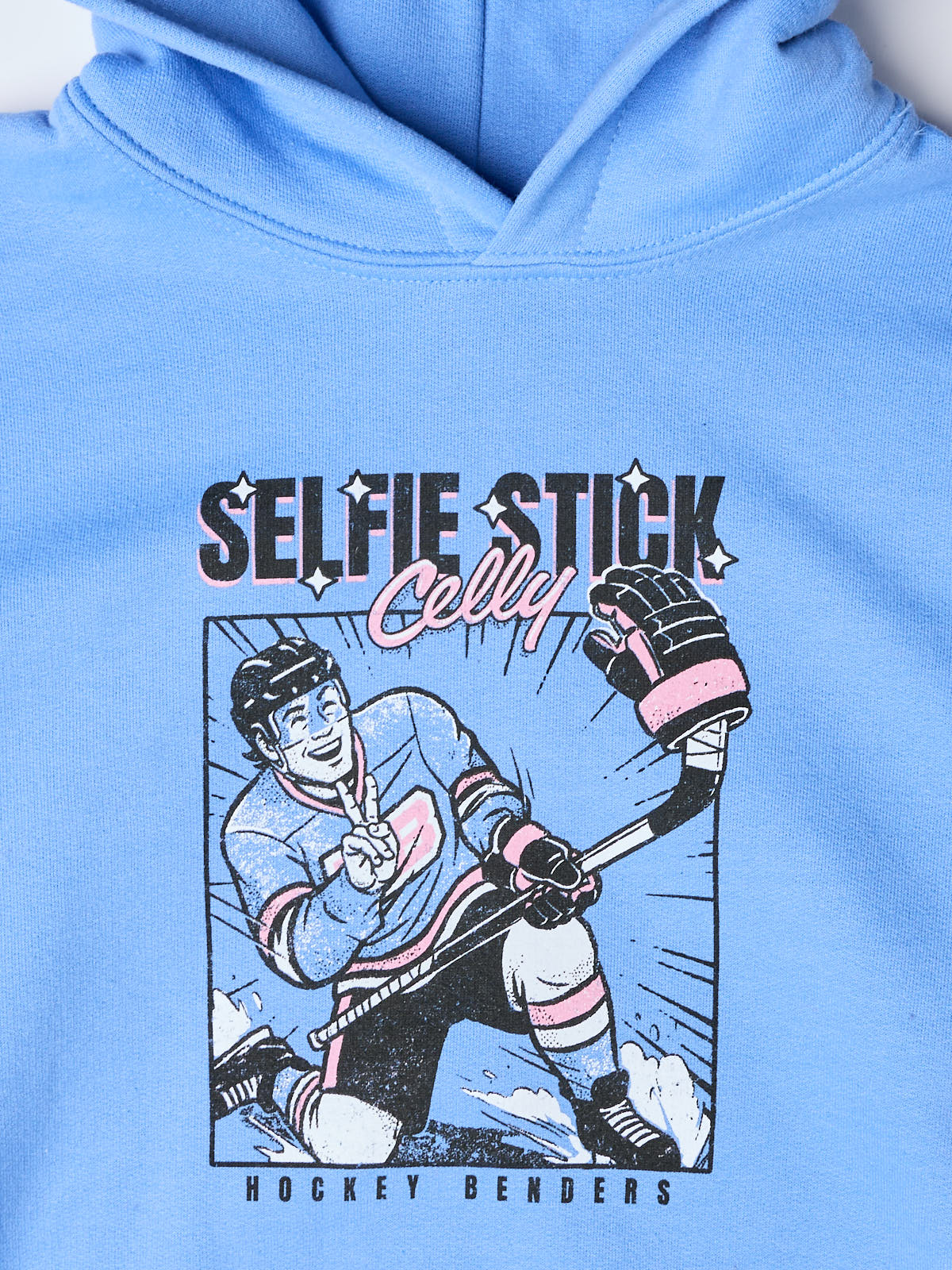 Hockey Benders Selfie Stick Celly Youth Hoodie