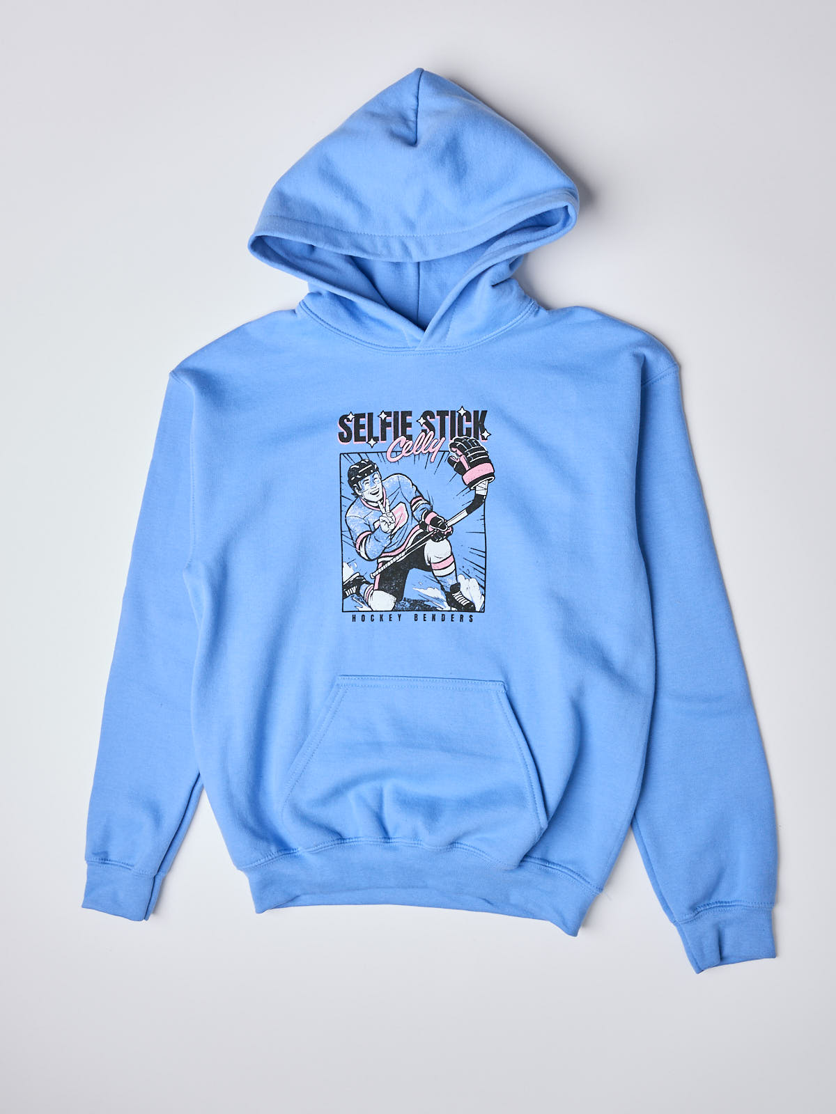 Hockey Benders Selfie Stick Celly Youth Hoodie