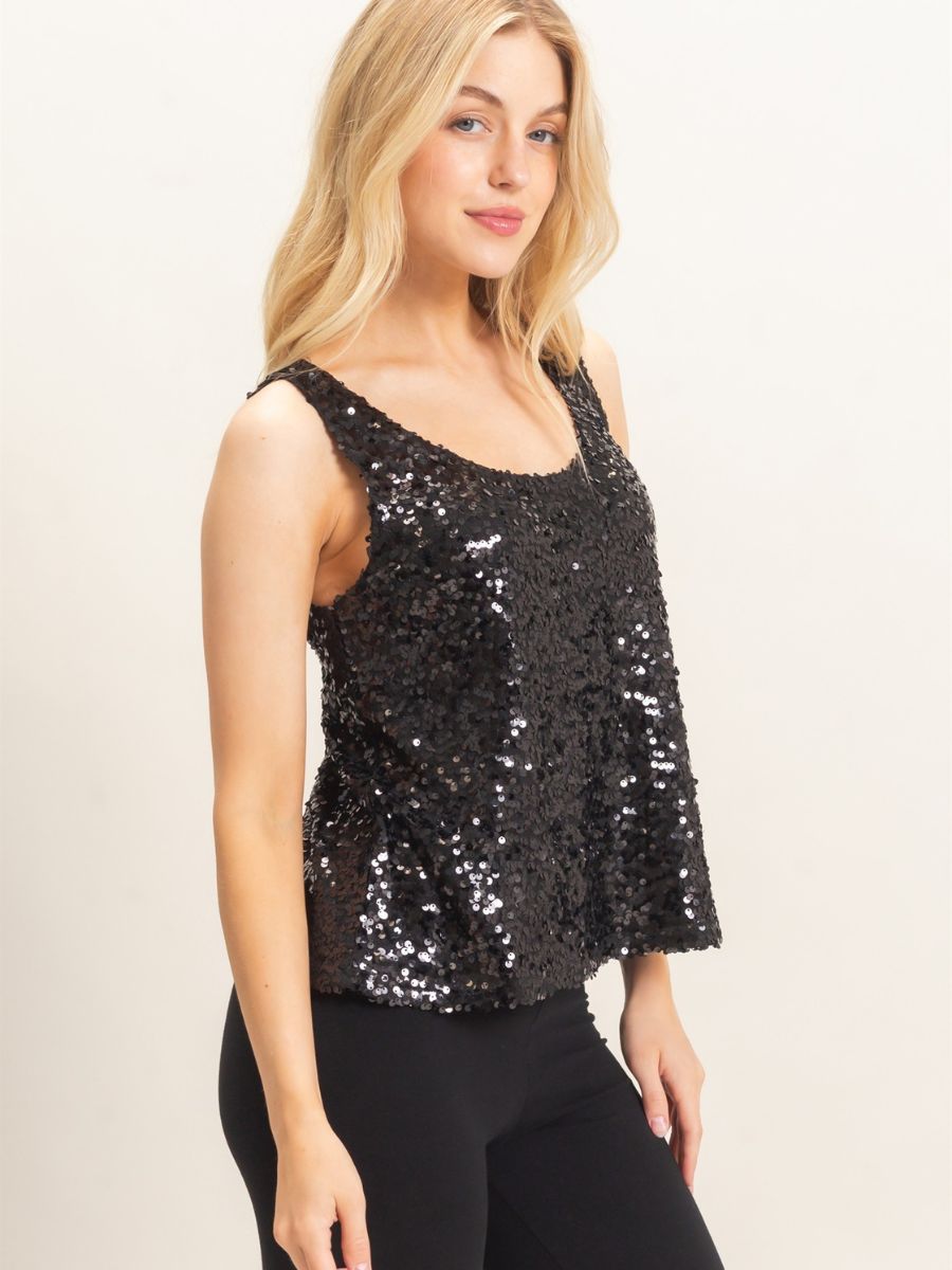 Beth Sequin Tank Top