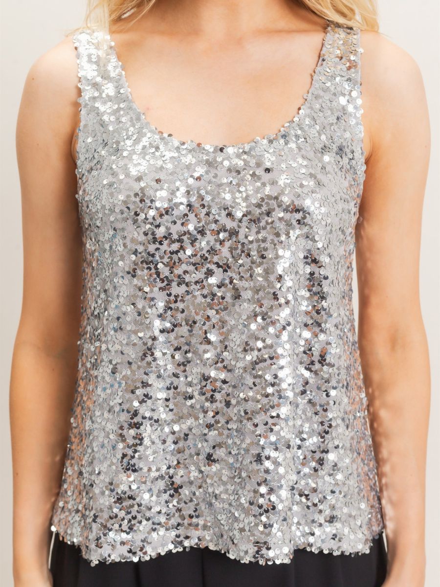Beth Sequin Tank Top