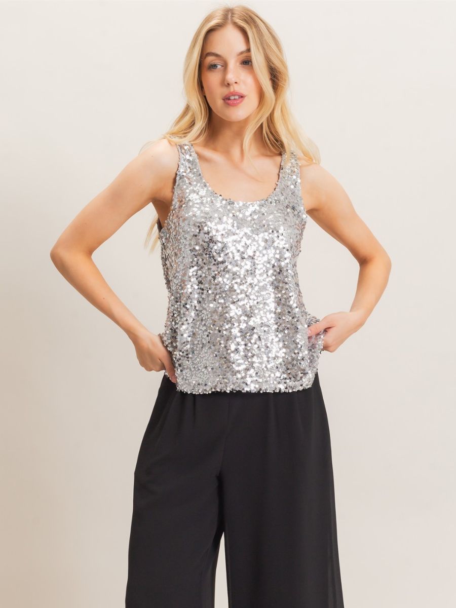 Beth Sequin Tank Top