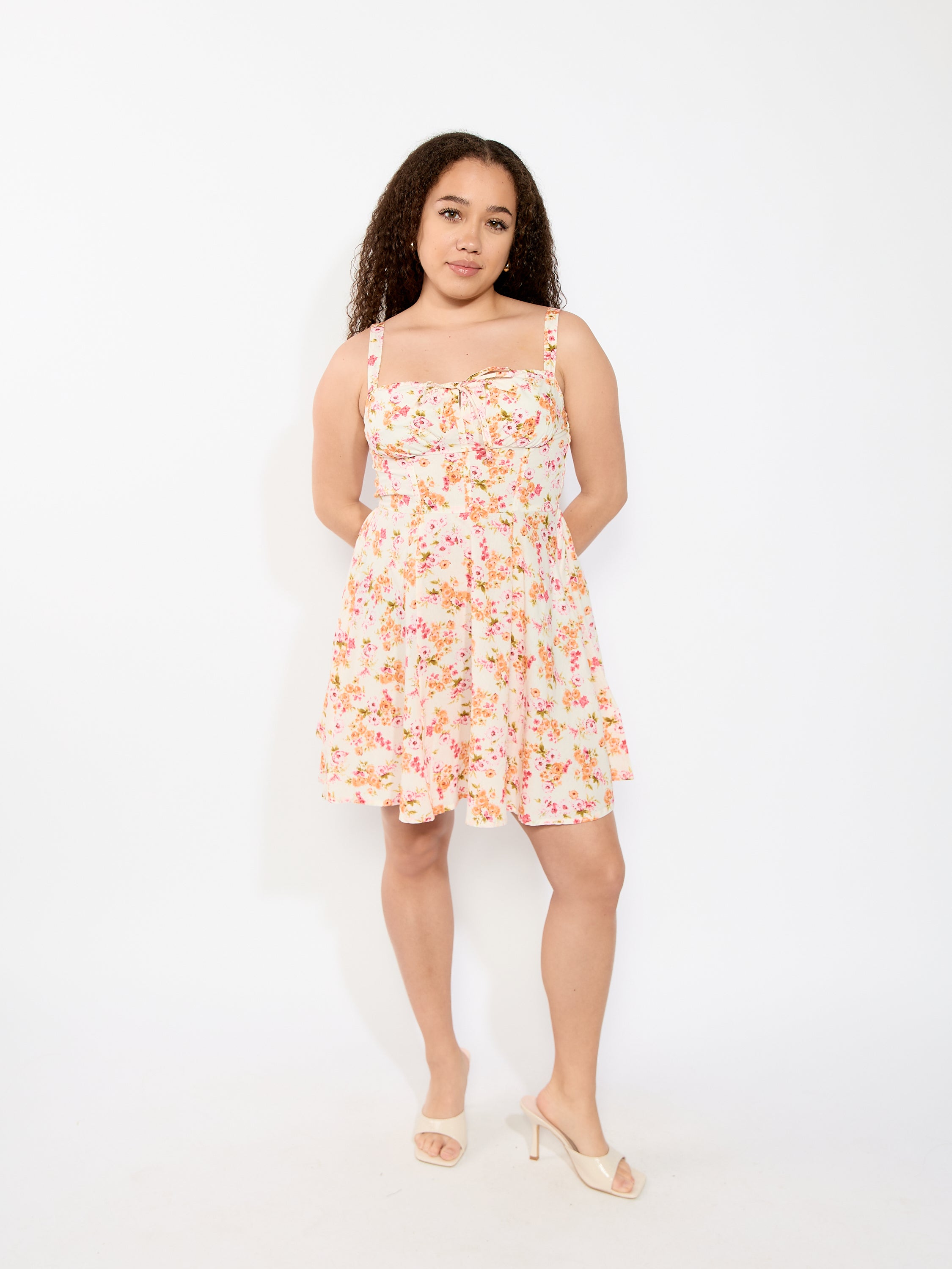 Ivy Floral Corset Mini Dress