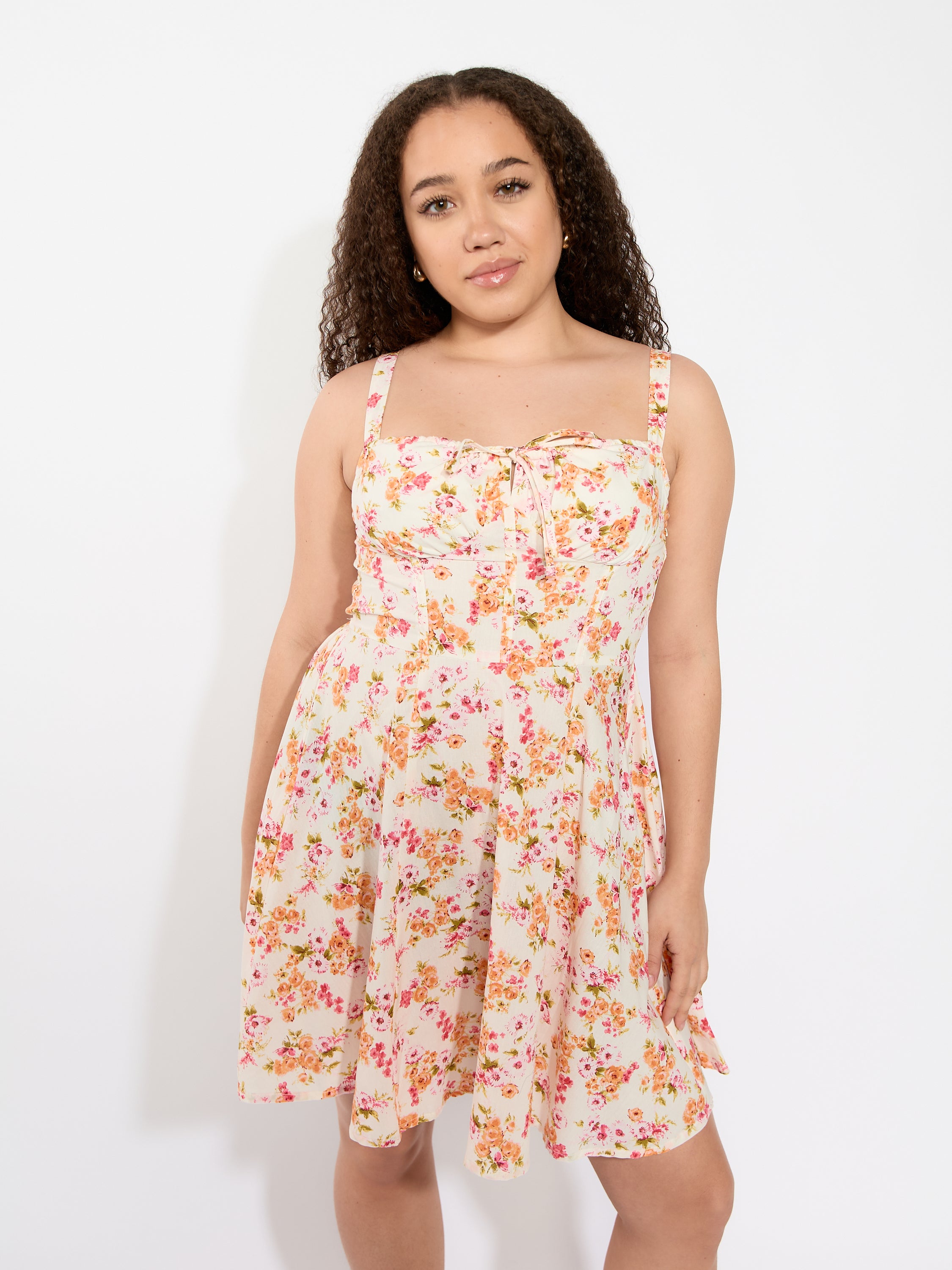 Ivy Floral Corset Mini Dress