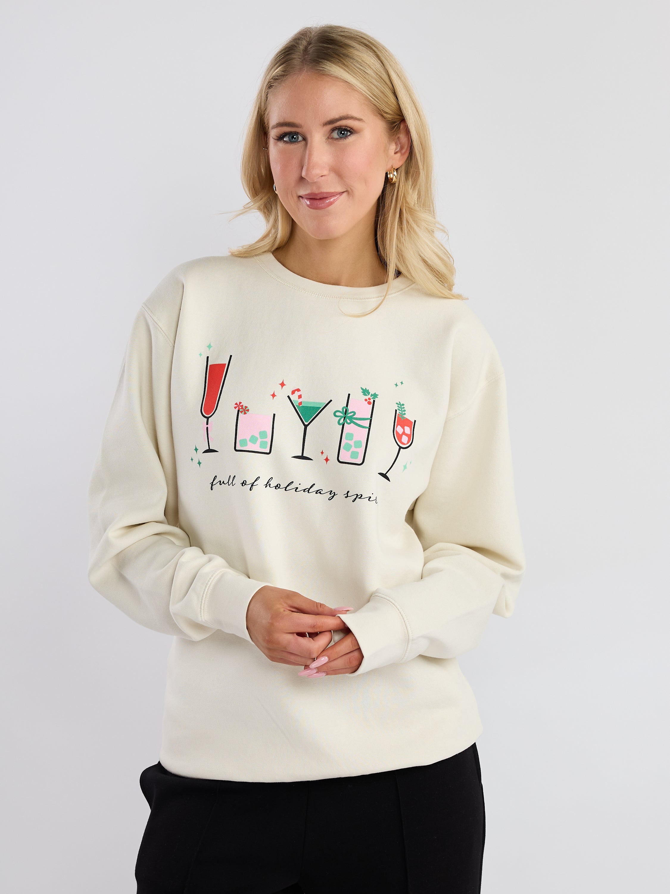 Full of Holiday Spirit Crew Sweatshirt