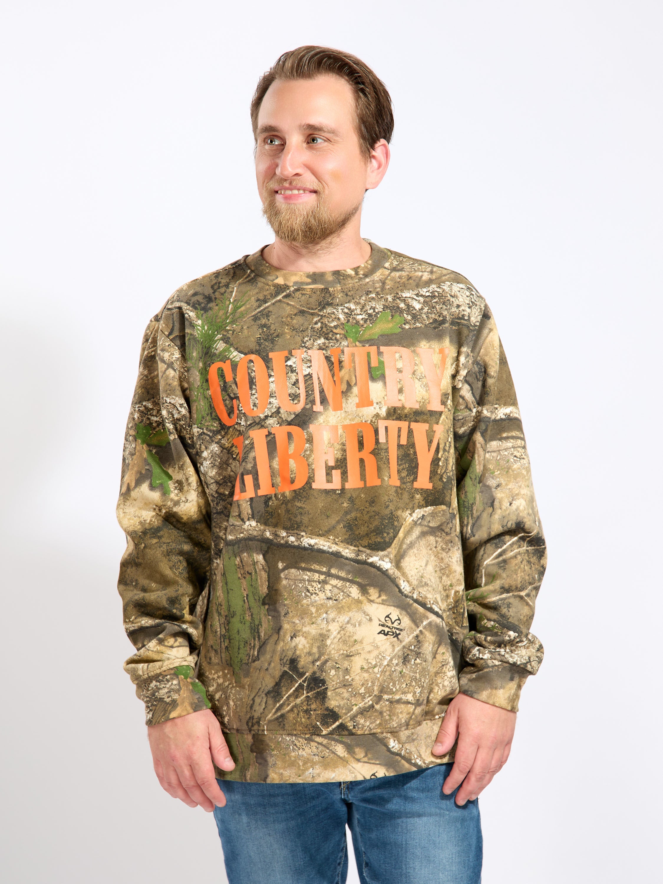 Country Liberty Realtree Hunter Crewneck Sweatshirt