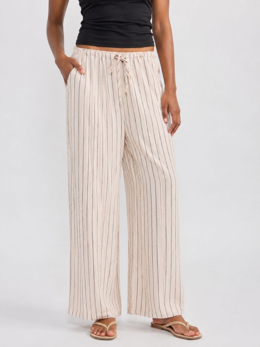 Irina Pinstripe Boho Wide Pant