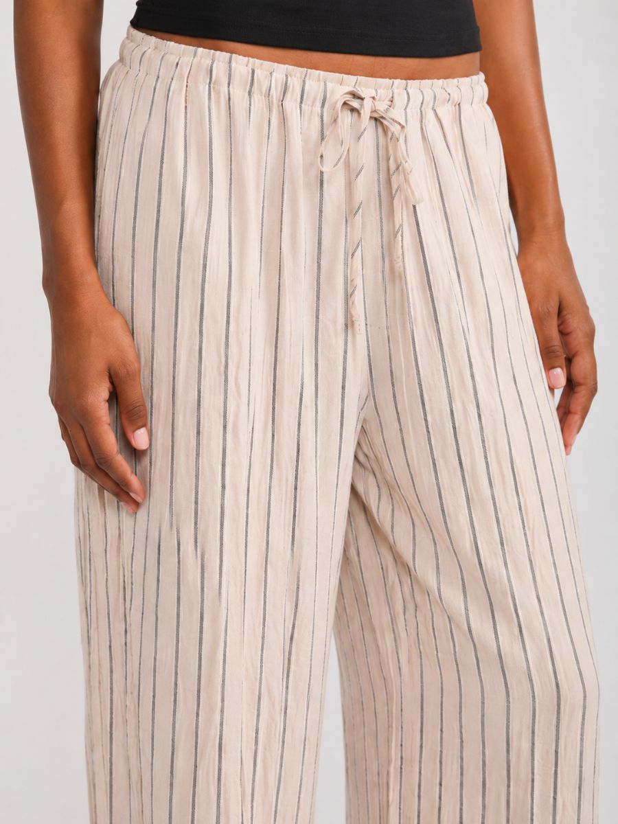 Irina Pinstripe Boho Wide Pant