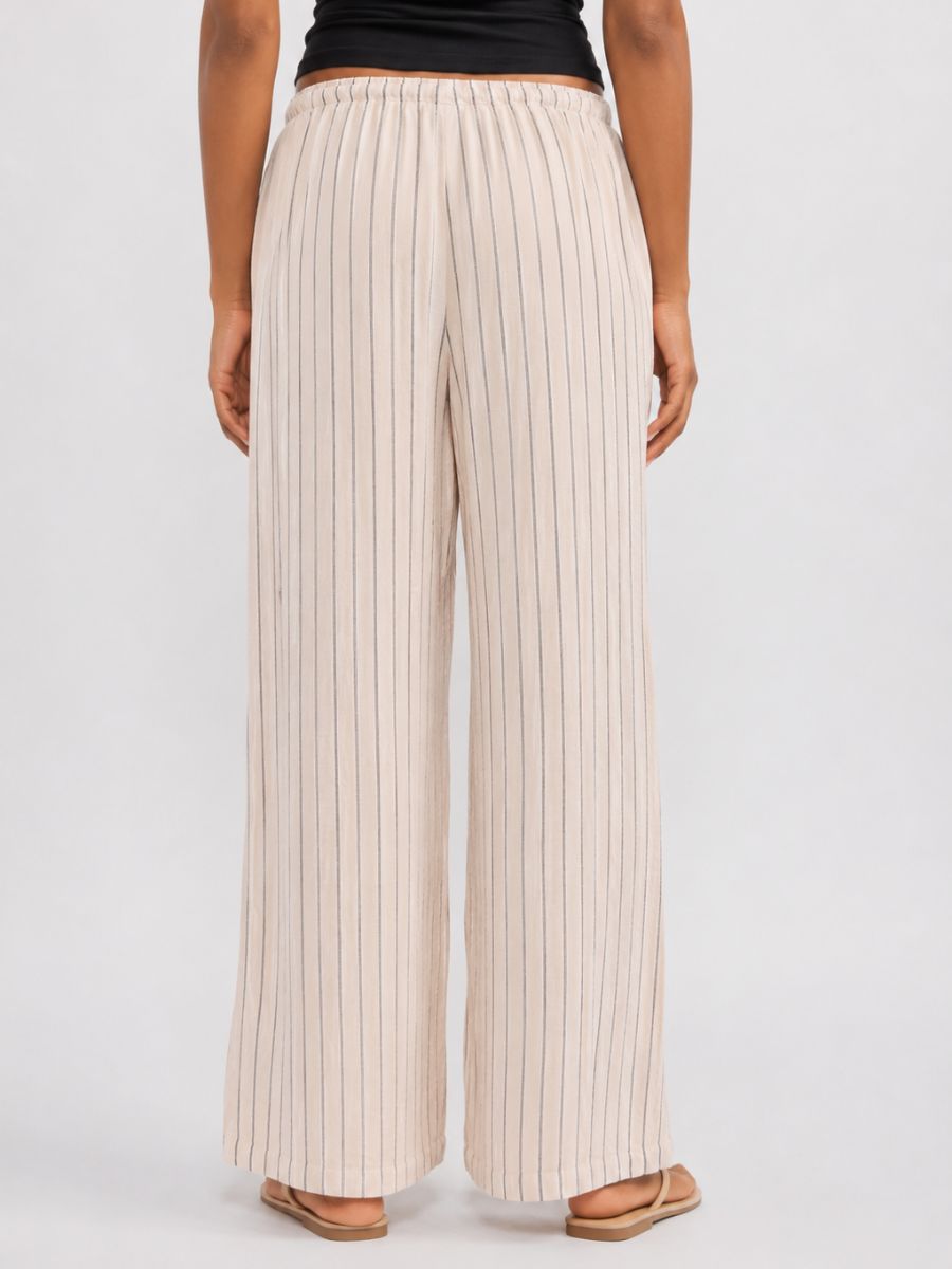 Irina Pinstripe Boho Wide Pant