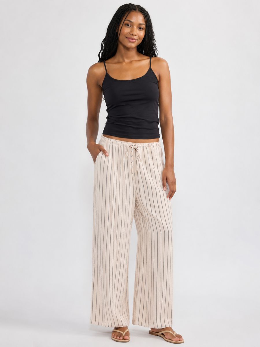 Irina Pinstripe Boho Wide Pant
