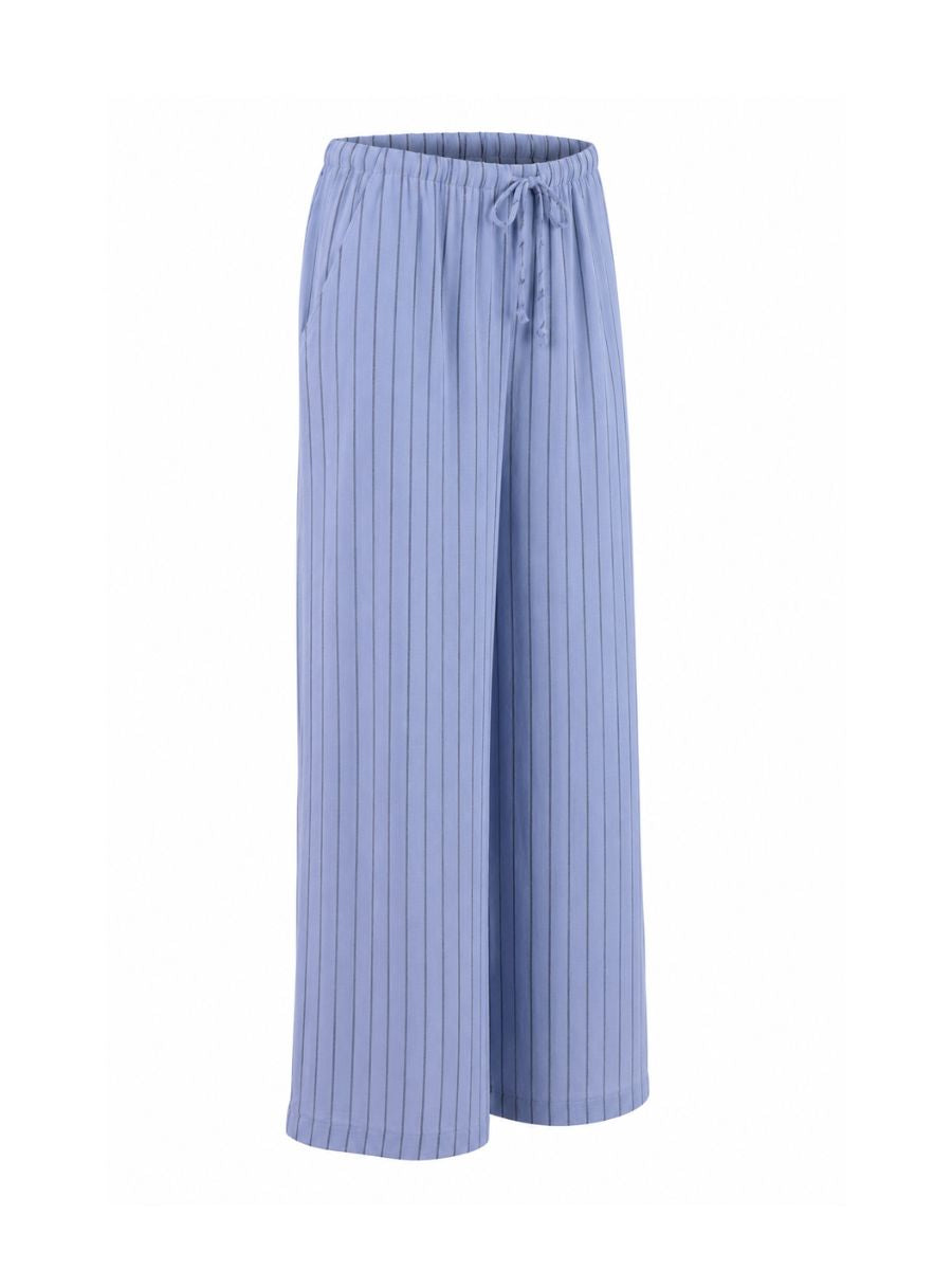 Irina Pinstripe Boho Wide Pant