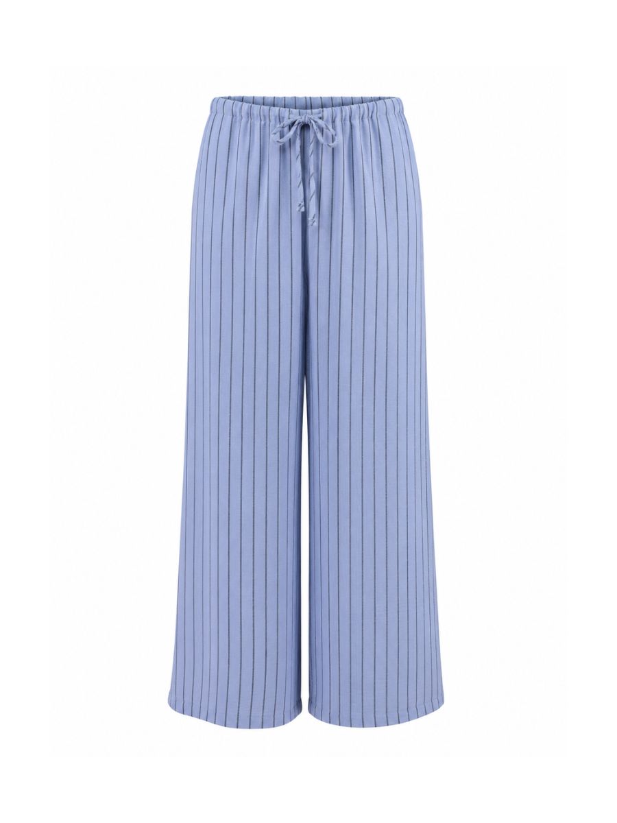 Irina Pinstripe Boho Wide Pant