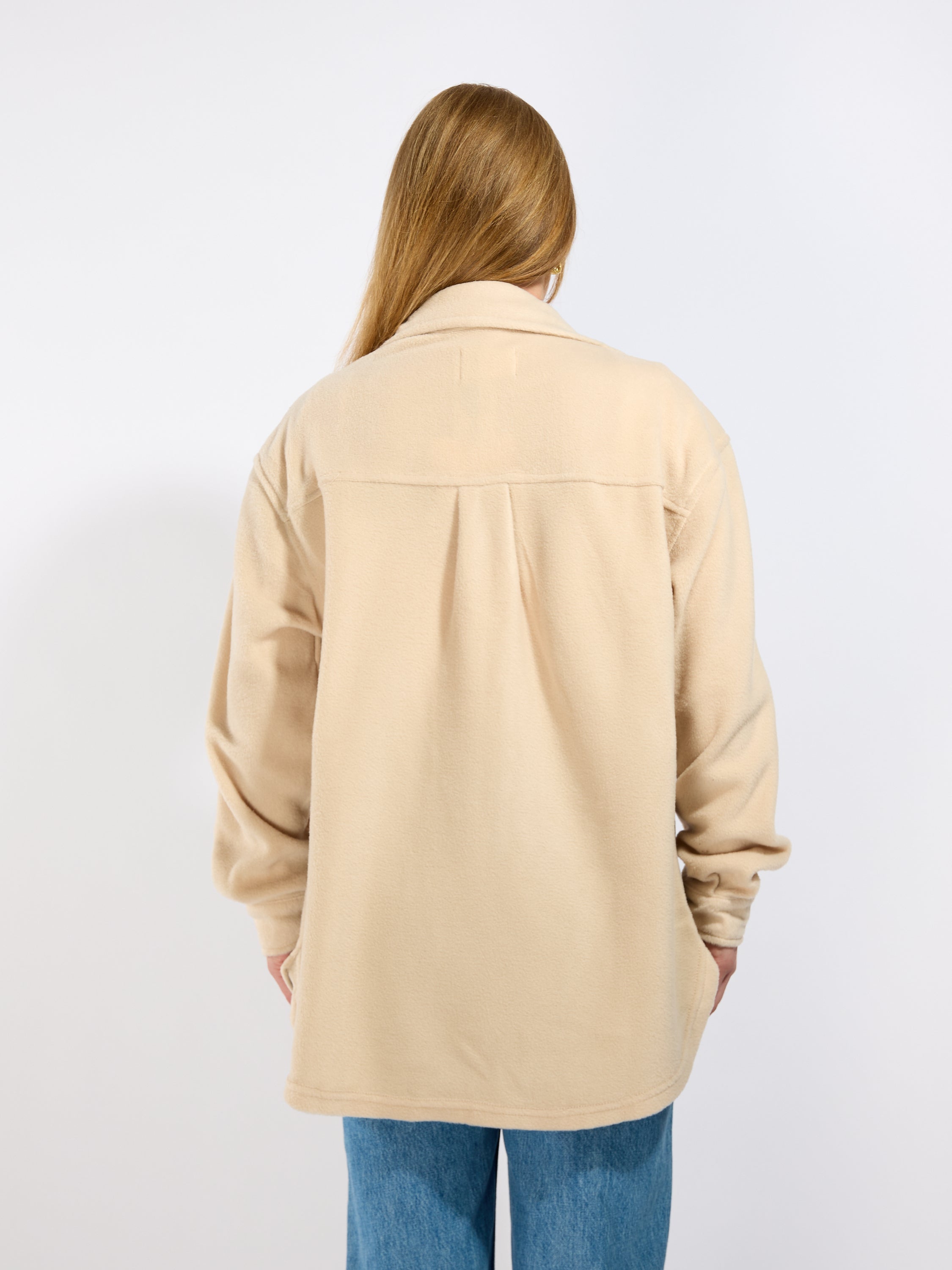 Fleece Long Sleeve Solid Shacket