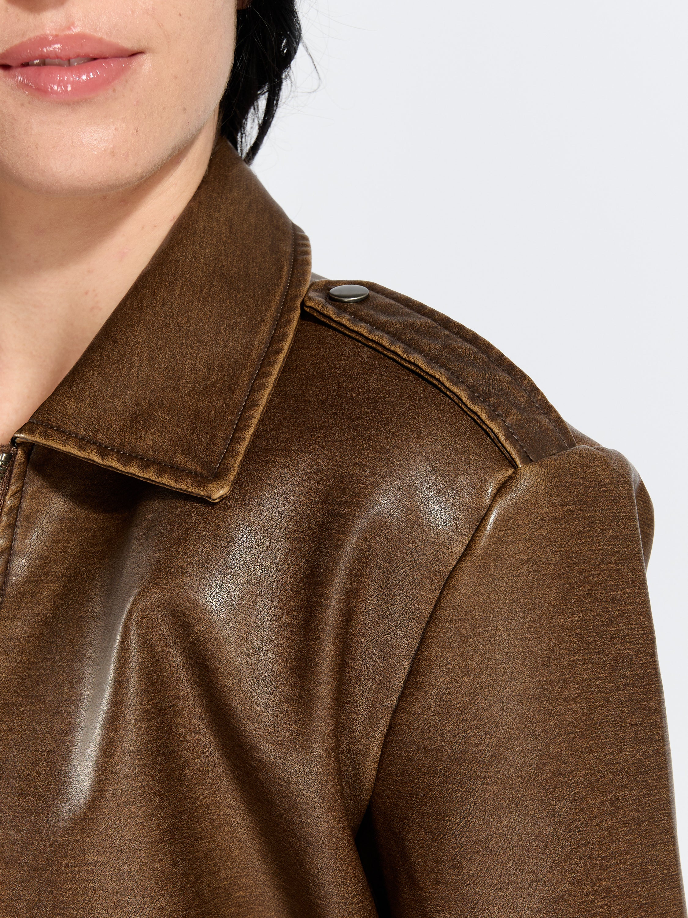 Jessie Faux Leather Jacket