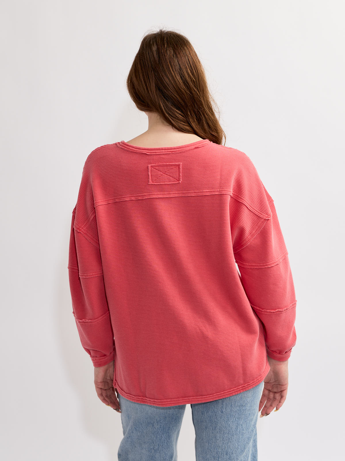 Oversized Long Sleeve Knit Top